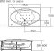 TF-8212-WT อ่างอาบน้ำวน+อัดอากาศ+หมอน รุ่น CELLO