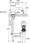 A-2801-111-000 ก๊อกผสมอ่างล้างหน้า พร้อมสต็อปวาล์ว รุ่น CELIA