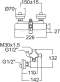 A-2287-310B ก๊อกผสมยืนอาบ สำหรับชุดฝักบัวเรนชาวเวอร์ รุ่น IMAGE