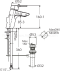 A-3901-101-50 ก๊อกผสมอ่างล้างหน้า พร้อมสต็อปวาล์ว รุ่น ACTIVE