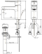 FFASB201-1T1501BT0 ก๊อกผสมอ่างล้างหน้า ไม่รวมสะดืออ่างและสต๊อปวาล์ว รุ่น CODIE