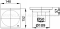 CT645Z1CP(HM) ตะแกรงระเบียงติดตั้งกับท่อพีวีซีขนาด 2 นิ้ว มีฝา (หน้าแปลน 5.5 นิ้ว)