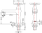 KF-10-100-50 ก๊อกอ่างล้างหน้า (น้ำเย็น) แบบติดเคาน์เตอร์