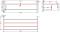 KB-06-912-50 ชั้นวางผ้า ขนาด 600x145x213 มม. (Ø 12.5 มม.)