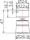 KP-01-514-50 ปากกรองเอนกประสงค์ แบบปรับน้ำ 2 ฟังก์ชั่น ใช้กับก๊อกซิ้งค์ทั่วไป