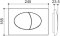 VP-G3004104 ฝาครอบปุ่มกดด้านหน้า 3/4.5 ลิตร ( M11484 )