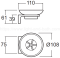 F51382-CHADY42 ACACIA E SOAP DISH