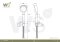 WS-8134S ฝักบัวอาบน้ำ 1 ระบบ สแตนเลส