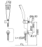 TTSH103ECFUK ฝักบัวพร้อมสาย ระบบAir-in รวมข้อต่อ