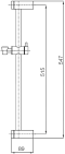 WS-8502 ราวปรับระดับ สแตนเลส