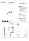 TLE26005T-EC ก๊อกเดี่ยวเซ็นเซอร์ ชนิดฝังผนัง สร้างพลังงานในตัวเอง