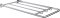 FBVHS-0131AS ราวแขวนผ้า มีตะขอ ยาว 600X300MM.SS