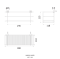 HWHOY-H109O ชั้นวางของเหลี่ยม 110x300x110 MM. (W109O)