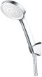 RA LUX-CHROME ฝักบัวมือพร้อมสายและขอแขวนครบชุด โคร