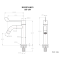 BF-159 ก๊อกอ่างล้างหน้าเซรามิควาล์ว SUS304