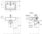 LW647CJT1W/F อ่างล้างหน้าฝังครึ่งเคาน์เตอร์