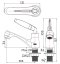 KF-47-100A-50 ก๊อกอ่างล้างหน้า (น้ำเย็น) แบบติดเคาน์เตอร์
