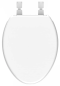 ECP-02-301-11 ฝารองนั่งธรรมดาทรงอีลองเกต พร้อมระบบ soft close