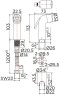KA-03-327-50 ชุดฉีดชำระสีโครเมี่ยมพร้อมสายและขอแขวน