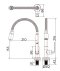 KF-66-519-50 ก๊อกซิงค์เดี่ยวติดบนเคาน์เตอร์