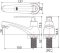 KF-66-100A-50 ก๊อกอ่างล้างหน้า (น้ำเย็น) แบบติดเคาน์เตอร์