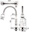 KF-63-519-50 ก๊อกซิงค์เดี่ยวติดบนเคาน์เตอร์ แบบงวงอิสระ ปรับน้ำ 2 ฟังก์ชั่น