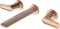 CT2393A#RG2 ก๊อกผสมอ่างล้างหน้าแบบก้านโยกชนิดฝังผนัง เซ็นเตอร์ 8 นิ้ว สี GENTEEL COPPER ROSE รุ่น XQUISIA