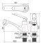 KF-48-100A-50 ก๊อกอ่างล้างหน้า (น้ำเย็น) แบบติดเคาน์เตอร์