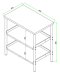 SH8086-1 ชั้นอเนกประสงค์สเตนเลส สตีล AISI 201 ขนาด 80 x 50 x 86 ซม.