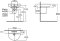 TF-0553/0740-WT-0 อ่างล้างหน้า แบบขาตั้งลอย รุ่น CONCEPT D-SHAPE