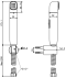 A-4800B-BK / FFASTS28-000441BT0 หัวฉีดชำระ รุ่น DuoSTiX™
