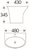 ECW-04-121F-11 อ่างล้างหน้า แบบแขวนผนัง