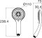 A-6014-HS ชุดฝักบัวสายอ่อน 3 ระบบ รุ่น SMART