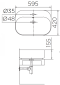 ECW-02-221-11 อ่างล้างหน้า แบบวางบนเคาน์เตอร์