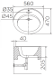 ECW-01-221F-11 อ่างล้างหน้า แบบฝังบนเคาน์เตอร์