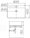 ECW-04-211F-11 อ่างล้างหน้า แบบวางบนเคาน์เตอร์