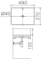  ECW-03-210-11 อ่างล้างหน้า แบบวางบนเคาน์เตอร์