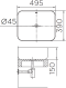 ECW-02-210-55 อ่างล้างหน้า แบบวางบนเคาน์เตอร์