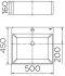 ECW-01-511F-11 อ่างล้างหน้า แบบฝังครึ่งเคาน์เตอร์