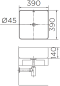 ECW-01-210-55 อ่างล้างหน้า แบบวางบนเคาน์เตอร์