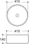 J 5444WH-42 อ่างล้างหน้า แบบวางบนเคาน์เตอร์