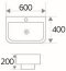 ECW-06-511F-11 อ่างล้างหน้า แบบแขวนผนัง