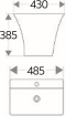 ECW-04-111F-11 อ่างล้างหน้า แบบแขวนผนัง