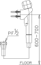 CT666N#WH(HM) RINSING SPRAY ฝักบัวฉีดชำระสีขาว