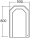 LH-01 กระจกเงา 50x80 CM. รุ่น PORTA