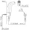 CT993NH#WH(HM) ฝักบัวฉีดชำระสีขาว (ยับยั้งเชื้อแบคทีเรีย)