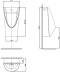 CCAS6507-3100410C0 โถปัสสาวะชาย แบบเซ็นเซอร์ รุ่น CONCEPT (DC)