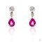 ต่างหูพลอย PINK TOURMALIAN EARRING