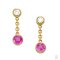 ต่างหูพลอย PINK SAPPHIRE EARRING