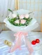 LOVE049 ช่อดอกกุหลาบ ชมพู5ดอก